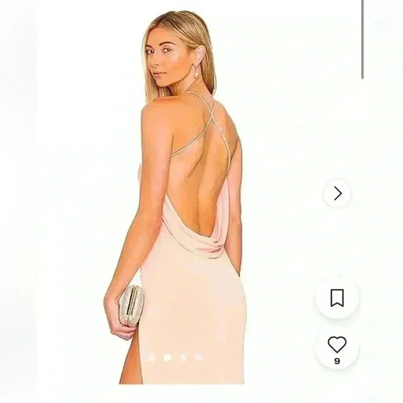 NWT Katie May Tyra Gown in Peach size S - Picture 2 of 9